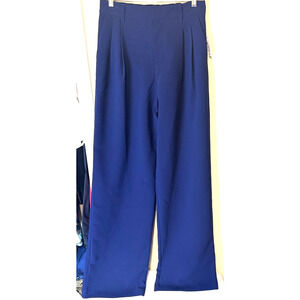 NEW Gap Women's Navy Blue Easy Pants Trousers Wide leg Office sz 6 Tall career